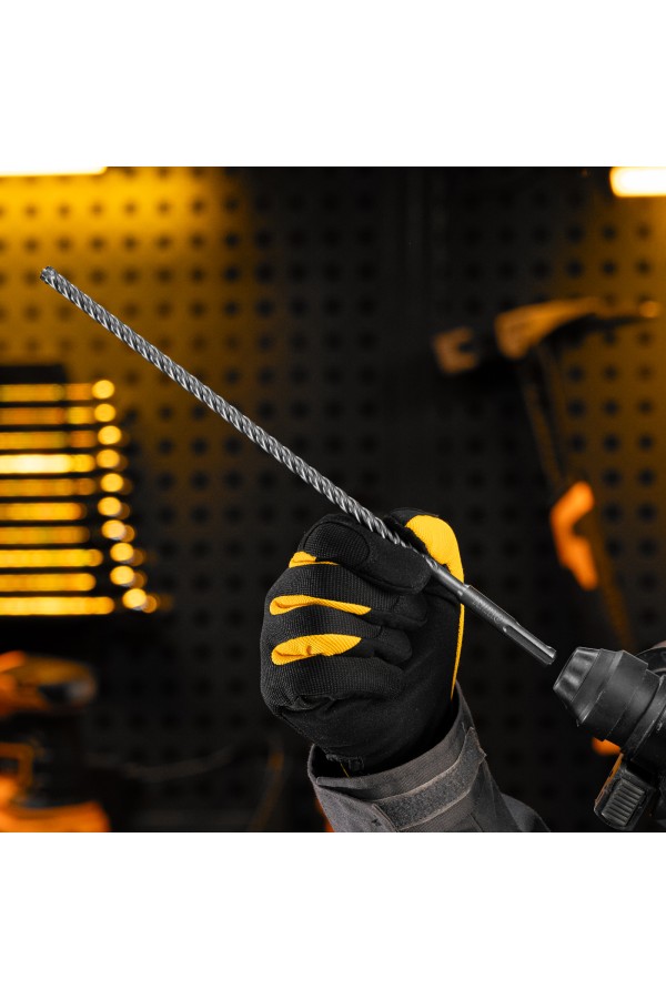 Бур по бетону, цельная крестовая пластина, 8x315 мм, SDS PLUS Denzel