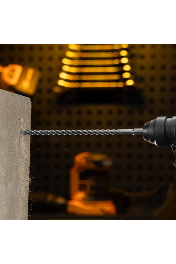 Бур по бетону, цельная крестовая пластина, 8x315 мм, SDS PLUS Denzel