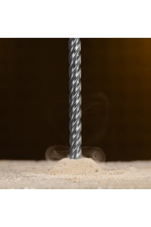 Бур по бетону, цельная крестовая пластина, 8x315 мм, SDS PLUS Denzel