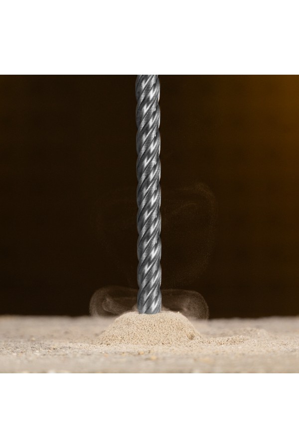 Бур по бетону, цельная крестовая пластина, 8x315 мм, SDS PLUS Denzel