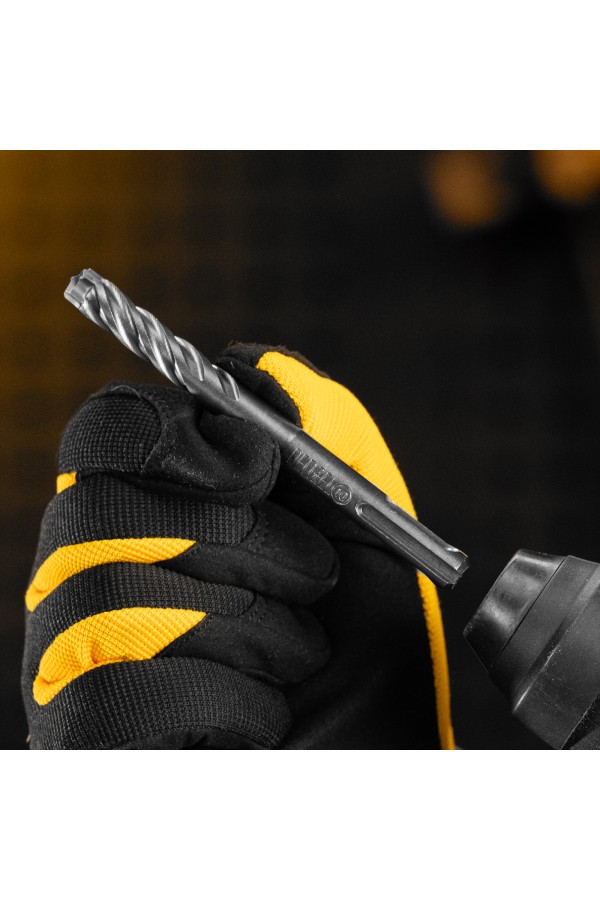 Бур по бетону, цельная крестовая пластина, 10x115 мм, SDS PLUS Denzel