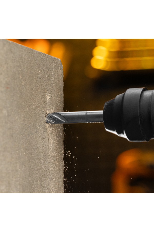 Бур по бетону, цельная крестовая пластина, 10x115 мм, SDS PLUS Denzel