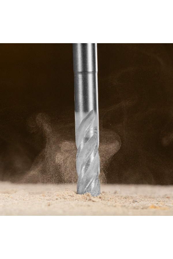 Бур по бетону, цельная крестовая пластина, 10x115 мм, SDS PLUS Denzel