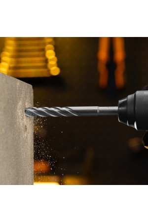 Бур по бетону, цельная крестовая пластина, 12x165 мм, SDS PLUS Denzel