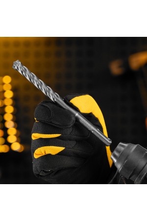 Бур по бетону, цельная крестовая пластина, 12x165 мм, SDS PLUS Denzel