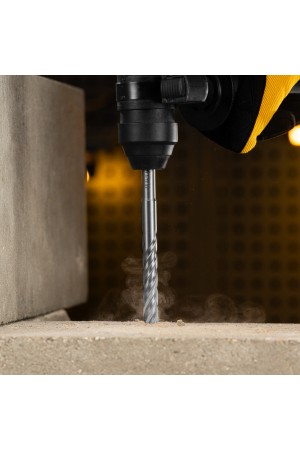 Бур по бетону, цельная крестовая пластина, 12x165 мм, SDS PLUS Denzel