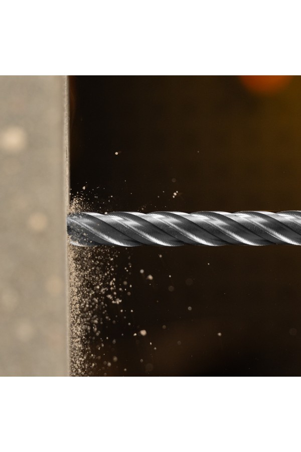 Бур по бетону, цельная крестовая пластина, 12x265 мм, SDS PLUS Denzel