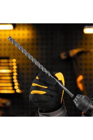 Бур по бетону, цельная крестовая пластина, 12x265 мм, SDS PLUS Denzel