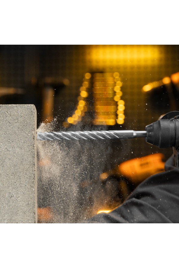 Бур по бетону, цельная крестовая пластина, 14x215 мм, SDS PLUS Denzel