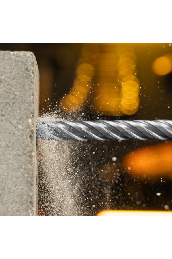 Бур по бетону, цельная крестовая пластина, 14x215 мм, SDS PLUS Denzel