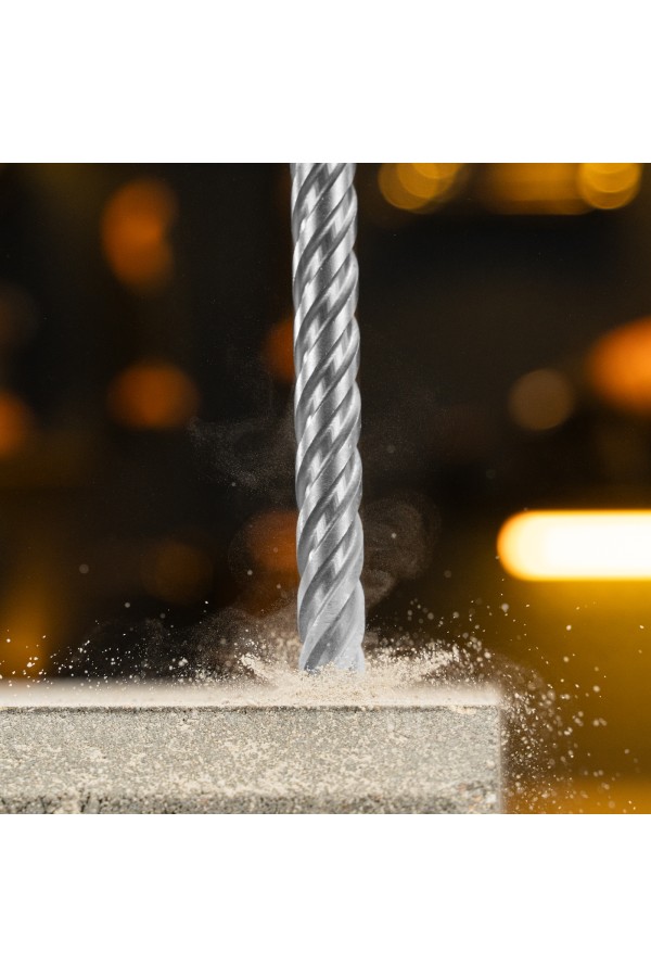 Бур по бетону, цельная крестовая пластина, 14x215 мм, SDS PLUS Denzel