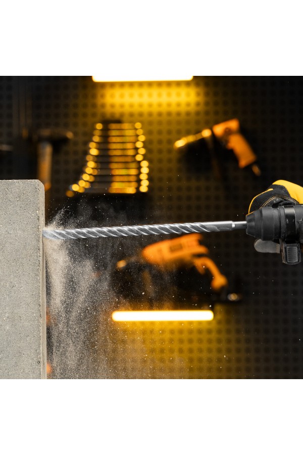 Бур по бетону, цельная крестовая пластина, 14x315 мм, SDS PLUS Denzel