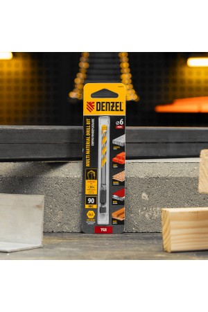 Сверло универсальное, Multi cut, 6 мм Denzel