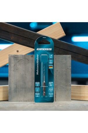 Сверло универсальное, Multipurpose PRO, 6-гр. хвостовик, 4мм Gross