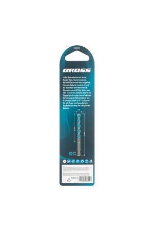 Сверло универсальное, Multipurpose PRO, 6-гр. хвостовик, 8мм Gross