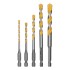 Набор сверл универсальных, Multi cut, 4-10 мм, 5 шт Denzel