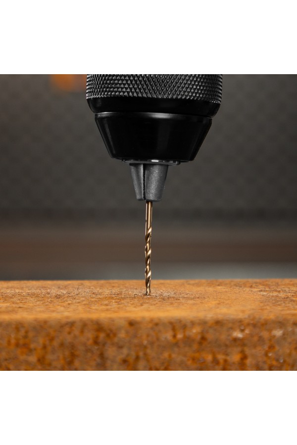 Сверло по металлу, 2,5 мм, HSS Co-8%, 2 шт.// Denzel