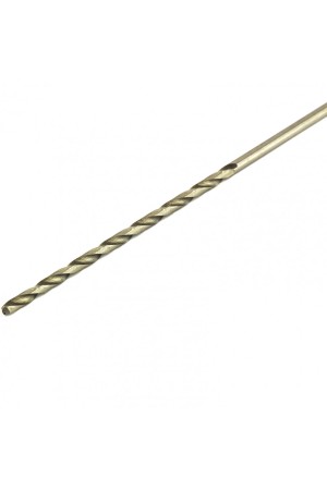 Сверло по металлу, 2.5 х 95 мм, полированное, удл, HSS, 10 шт, цилиндрический хвостовик Matrix