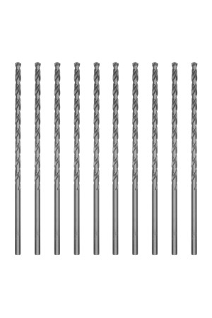 Сверло по металлу, 4 х 119 мм, полированное, удл, HSS, 10 шт, цилиндрический хвостовик Matrix