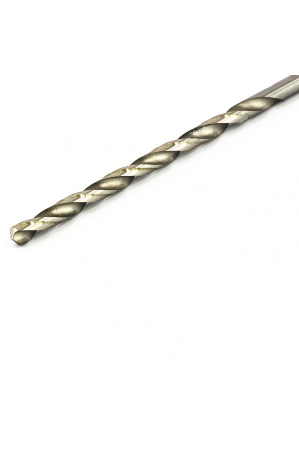 Сверло по металлу 4.8 х 132 мм, полированное, удл, HSS, 10 шт, цилиндрический хвостовик Matrix