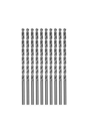 Сверло по металлу, 5 х 132 мм, полированное, удл, HSS, 10 шт, цилиндрический хвостовик Matrix