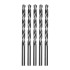 Сверло по металлу, 12 х 205 мм, полированное, удл, HSS, 5 шт, цилиндрический хвостовик Matrix