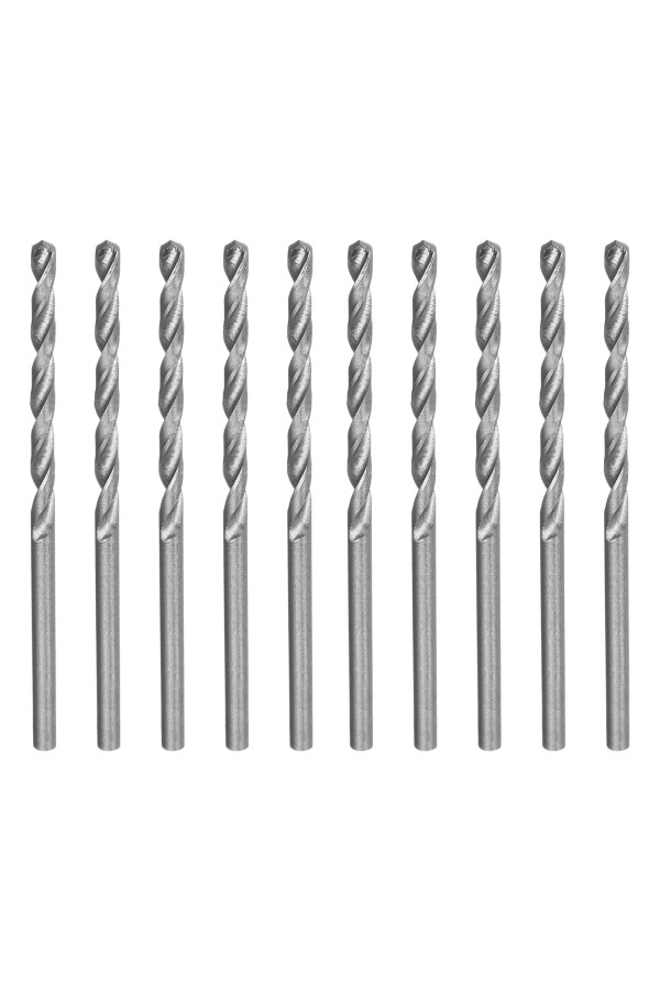 Сверло по металлу, 2.5 мм, полированное, HSS, 10 шт, цилиндрический хвостовик Matrix
