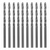 Сверло по металлу, 3 мм, полированное, HSS, 10 шт, цилиндрический хвостовик Matrix