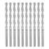Сверло по металлу, 3,3 мм, полированное, HSS, 10 шт, цилиндрический хвостовик Matrix