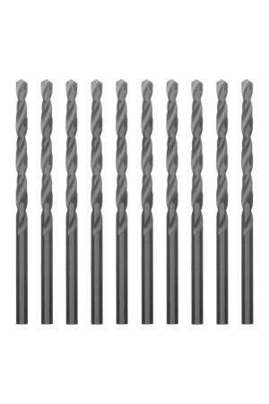 Сверло по металлу, 3.5 мм, полированное, HSS, 10 шт, цилиндрический хвостовик Matrix