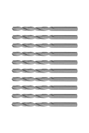 Сверло по металлу, 6 мм, полированное, HSS, 10 шт, цилиндрический хвостовик Matrix