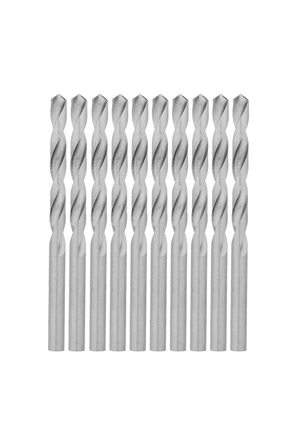 Сверло по металлу, 6.5 мм, полированное, HSS, 10 шт, цилиндрический хвостовик Matrix