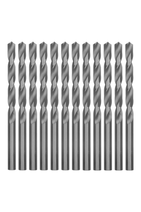 Сверло по металлу, 7 мм, полированное, HSS, 10 шт, цилиндрический хвостовик Matrix