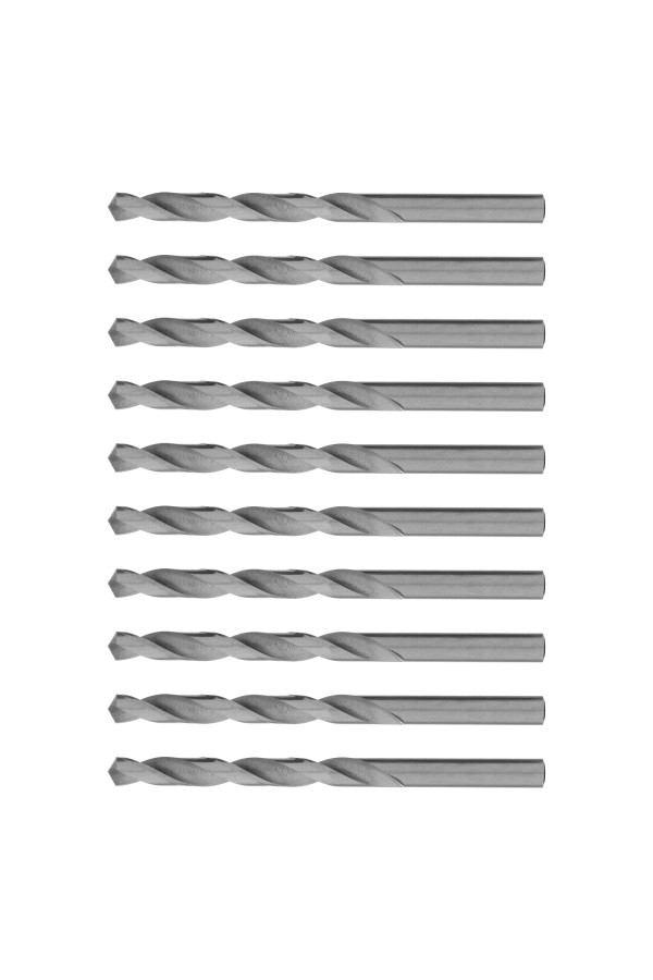 Сверло по металлу, 8 мм, полированное, HSS, 10 шт, цилиндрический хвостовик Matrix