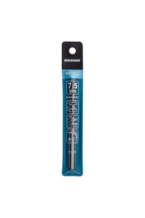 Сверло спиральное по металлу, 7.5 мм, HSS, 338 W Gross