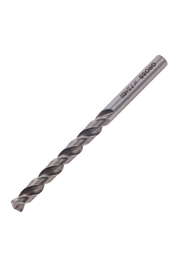 Сверло спиральное по металлу, 7.5 мм, HSS, 338 W Gross