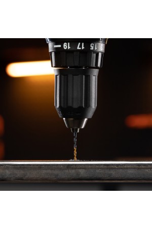 Сверло по металлу, 2,5 мм, HSS-Tin, Golden Tip, 10 шт. Denzel