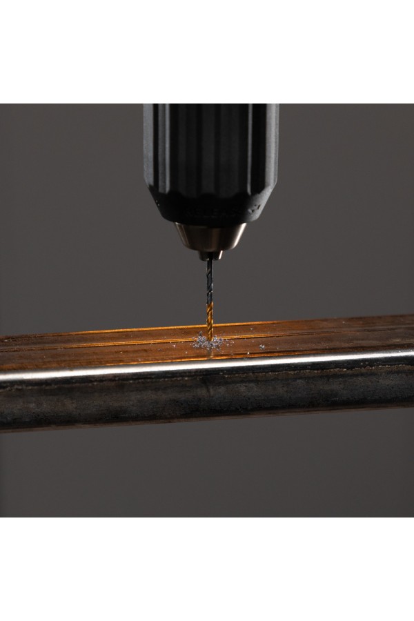 Сверло по металлу, 2,5 мм, HSS-Tin, Golden Tip, 10 шт. Denzel