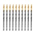 Сверло по металлу, 3,2 мм, HSS-Tin, Golden Tip, 10 шт. Denzel