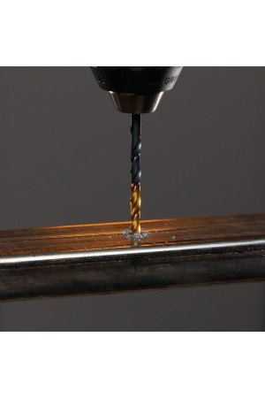 Сверло по металлу, 3,5 мм, HSS-Tin, Golden Tip, 10 шт. Denzel