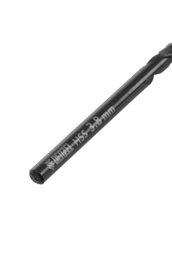 Сверло по металлу, 3,8 мм, HSS-Tin, Golden Tip, 10 шт. Denzel
