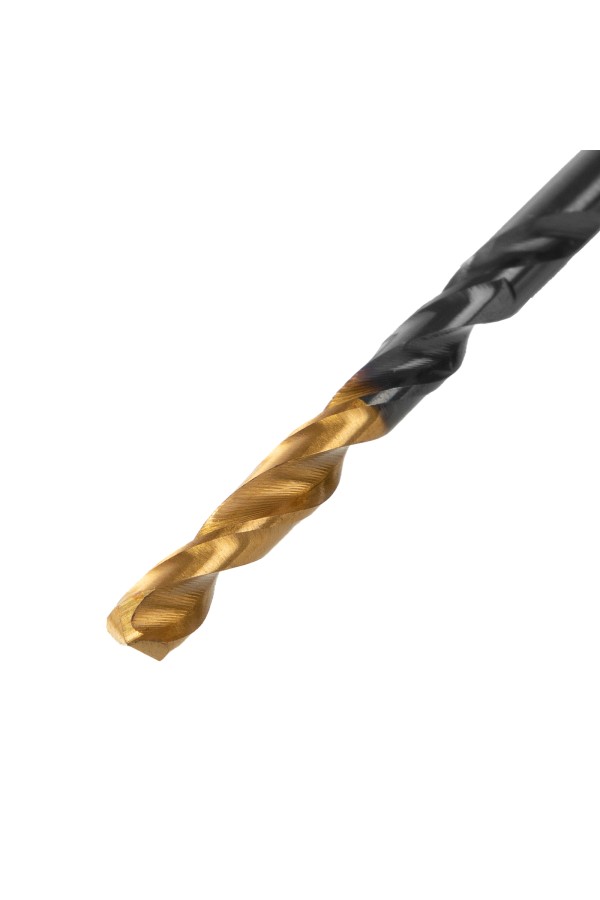Сверло по металлу, 4 мм, HSS-Tin, Golden Tip, 10 шт. Denzel
