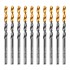 Сверло по металлу, 4,5 мм, HSS-Tin, Golden Tip, 10 шт. Denzel