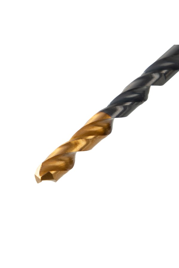 Сверло по металлу, 4,5 мм, HSS-Tin, Golden Tip, 10 шт. Denzel