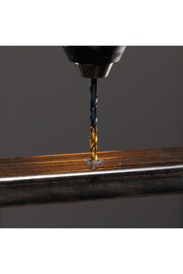 Сверло по металлу, 5,5 мм, HSS-Tin, Golden Tip, 10 шт. Denzel