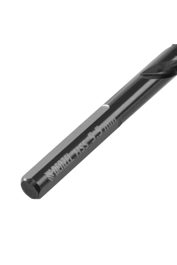 Сверло по металлу, 5,5 мм, HSS-Tin, Golden Tip, 10 шт. Denzel