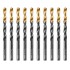Сверло по металлу, 7 мм, HSS-Tin, Golden Tip, 10 шт. Denzel