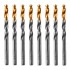 Сверло по металлу, 7,5 мм, HSS-Tin, Golden Tip, 8 шт. Denzel