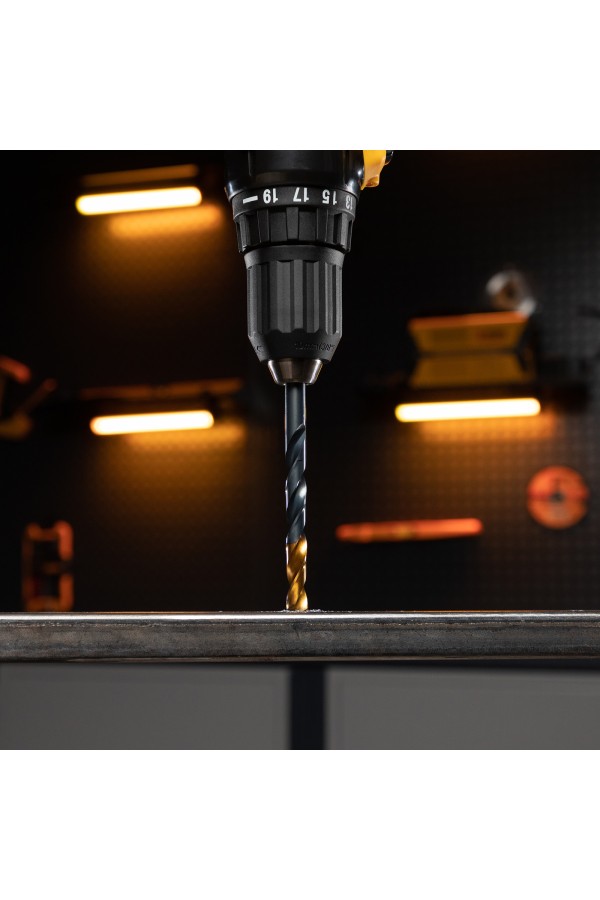 Сверло по металлу, 8 мм, HSS-Tin, Golden Tip, 8 шт. Denzel