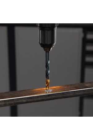 Сверло по металлу, 9 мм, HSS-Tin, Golden Tip, 8 шт. Denzel